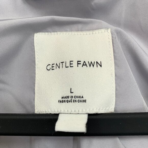 Gentle Fawn Leighton Jacket Shacket Womens Large White Grey Plaid Heavy - Picture 8 of 10